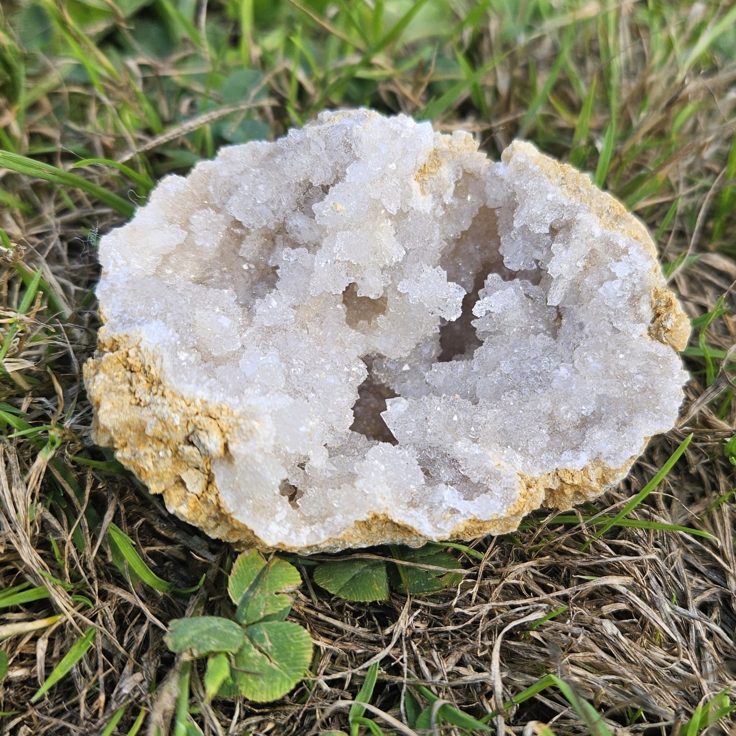 Géode Moyenne Quartz Blanc