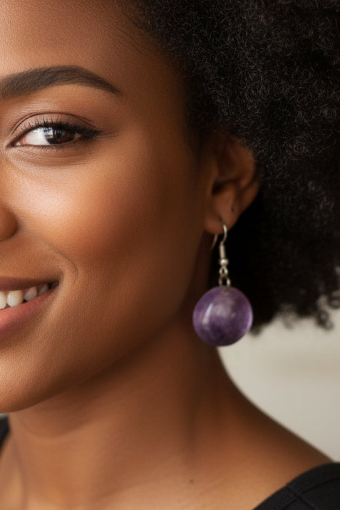 Boucles d'oreilles Améthyste