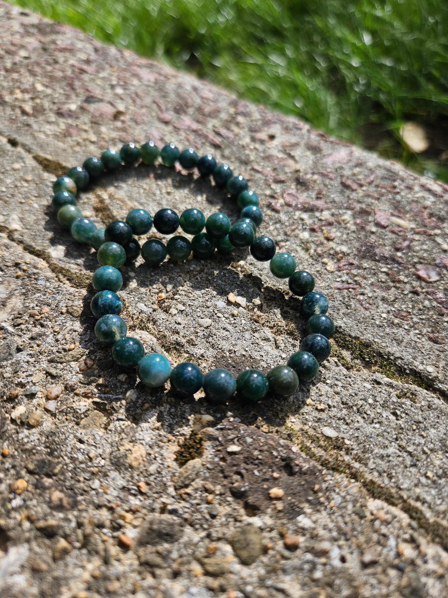 Bracelet Agate Verte