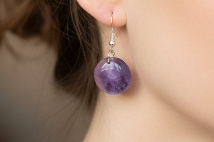 Boucles d'oreilles Améthyste