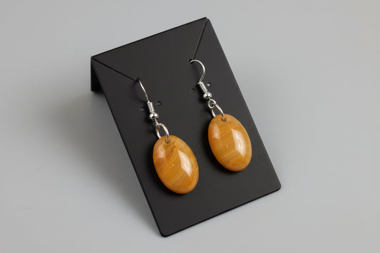Boucles D'oreilles Agate Chaude